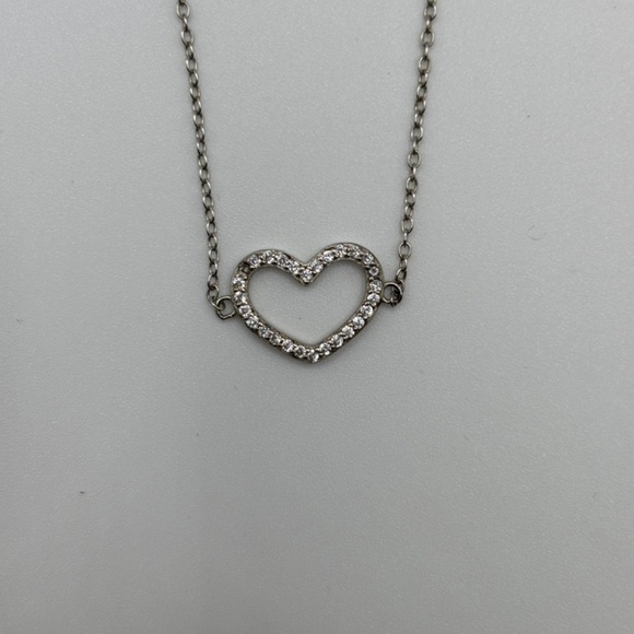 Giani Bernini Women's Sterling Silver Cubic Zirconia Heart Pendant Bracelet - Picture 3 of 6